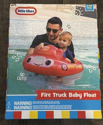 Little Tikes Red Fire Truck Baby Float, Snuggles w/ Leg Holes, 6-24 Months