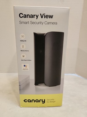 Canary View Indoor 1080p Wi-Fi Home Security Camera Graphite (Gray) New Open Box