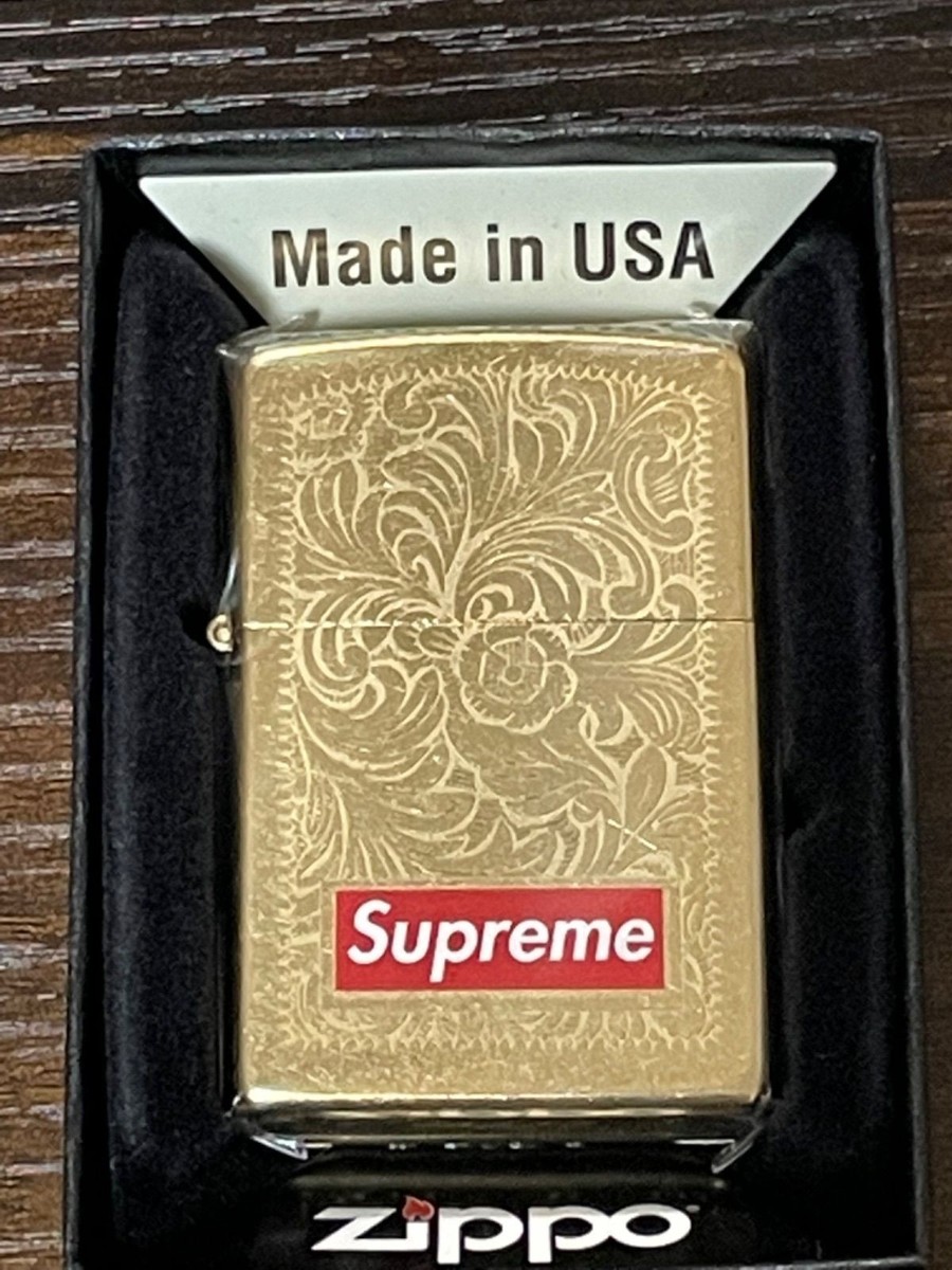 Zippo Supreme gold arabesque special processing rare item