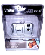 Freelance Vivitar Digital Camera 3 In 1 PC Web Cam Video Clips 100 Photos - New