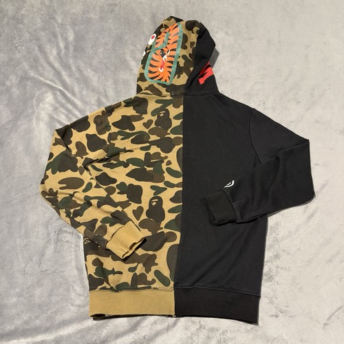 Sweat à capuche femme BAPE A singe de bain requin camouflage moyen fermeture éclair complète streetwear créateur - Photo 2/10