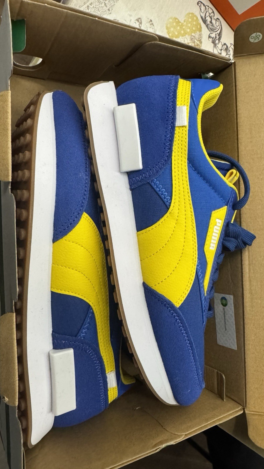 PUMA Future Rider Play On Sneaker Blau/Gelb EU 42 UK 8 US 9 Low Top 2