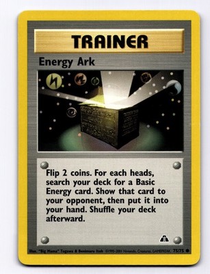 Energy Ark 75/75 Neo Discovery Unlimited 2001 Pokemon MP ''Big Mama'' Togawa Itoh