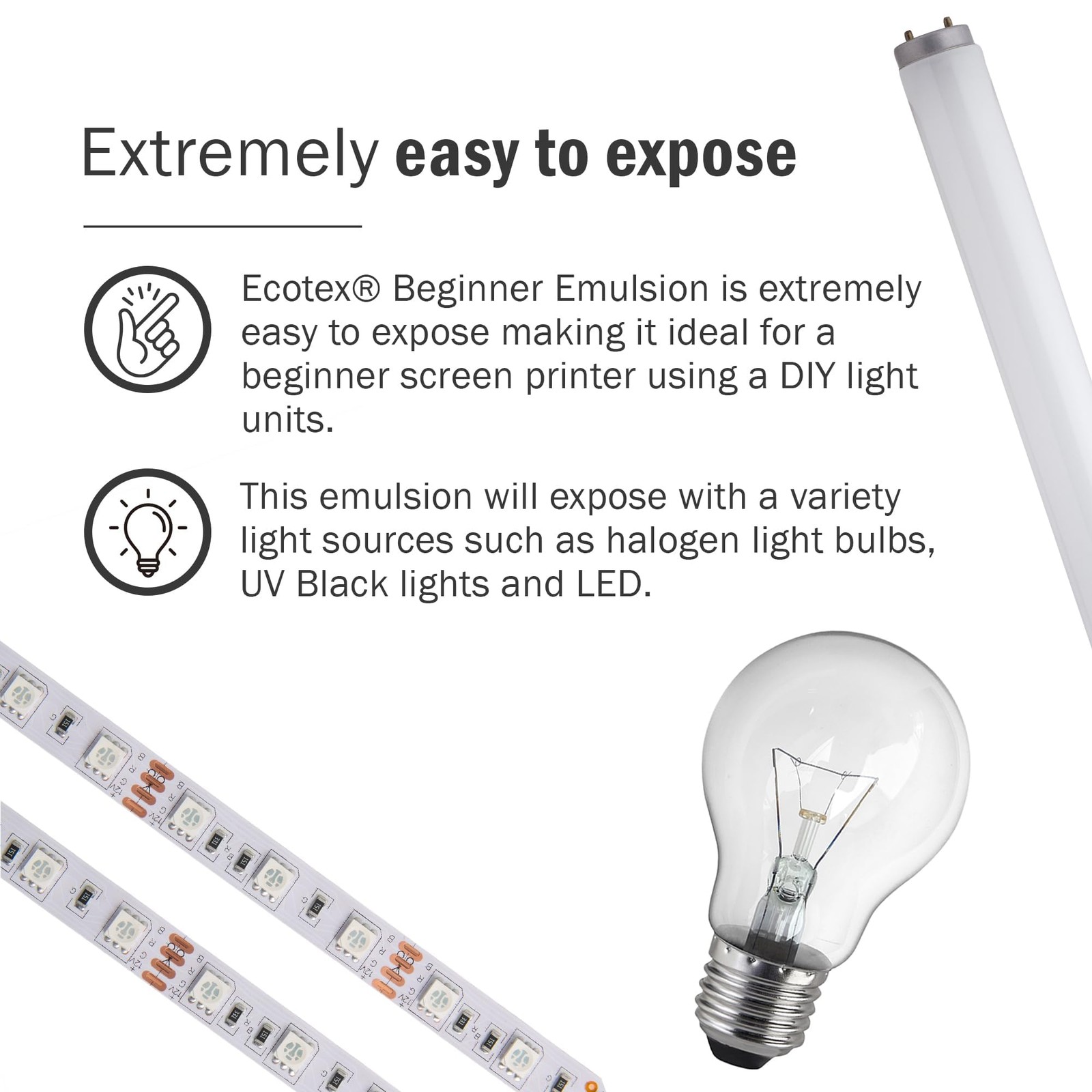 Screen Printing Emulsion Photo Emulsion For Silk Screens 16oz Pint Ecotex