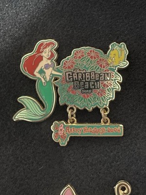 Disney Ariel Caribbean Beach Resort Holiday Pin 2004