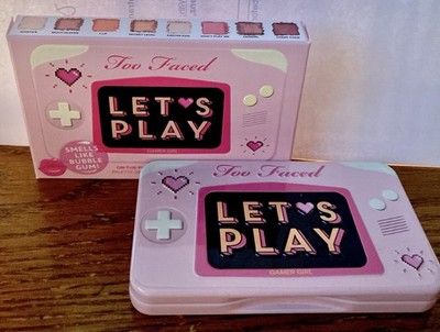 NEW IN BOX Too Faced LETS PLAY On The Fly Eyeshadow Palette Great Colors