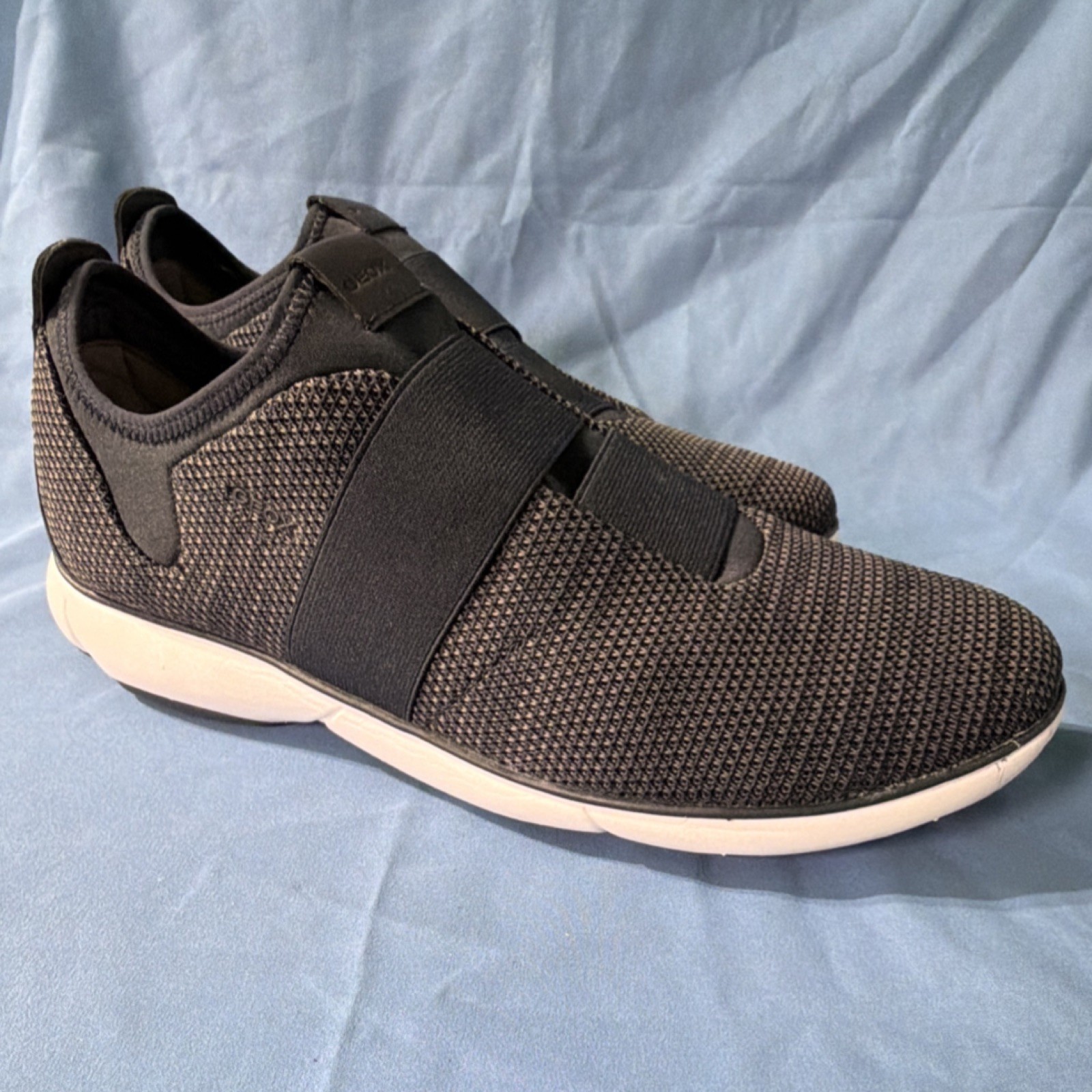 Geox U Nebula G Knitted Text Black U82D7G 0006K C4002 Low Top Breathable Slip On