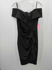Pre-Owned XScape Black Size 12 Cocktail Short Sleeveless Dress