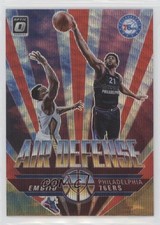 2021-22 Panini Donruss Optic Air Defense Red Wave Prizm Joel Embiid #5 o6b