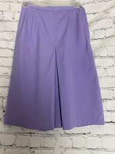 Vtg NWOT 70  s Purple 9/10 Culottes Gaucho Wide Leg Midi Crop Pants Disco