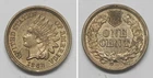 X7387  1862 Indian Head Cent Penny 1c, AU/BU