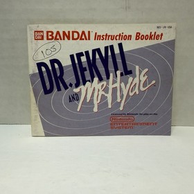 Dr. Jekyll and Mr. Hyde (Nintendo 1989) NES CIB Complete W/ Box & Manual Tested