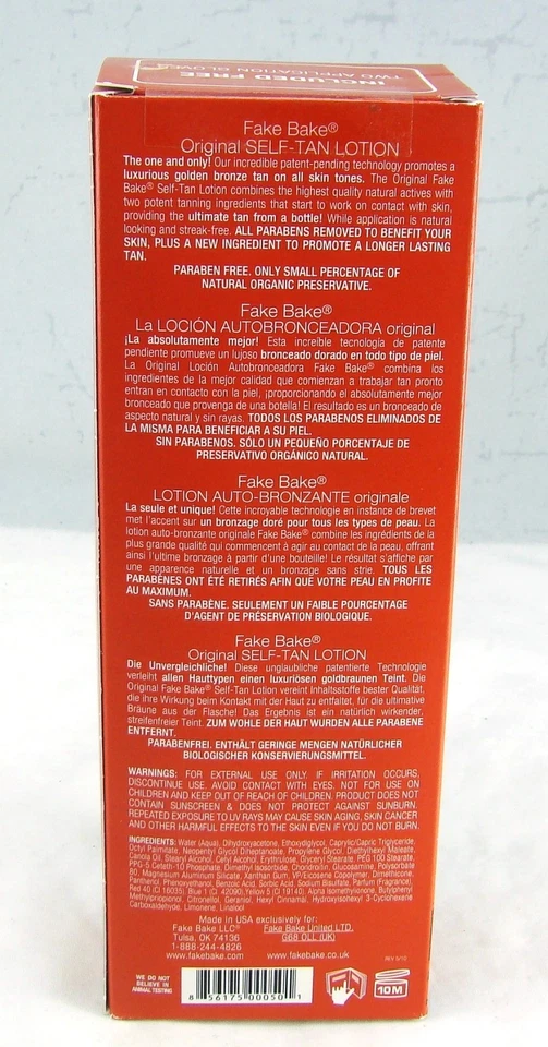 Loción autobronceadora Fake Bake Luxurious marrón dorado 170 ml 6 oz. NUEVA EN CAJA LEER Foto 4 de 4