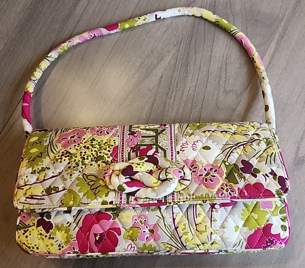 New  Vera Bradley Pink Make Me Blush “Knot Just A Clutch”Handbag Purse