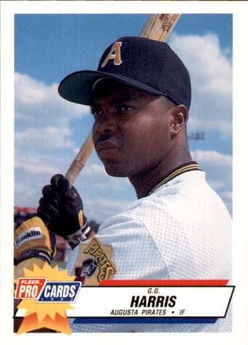 1993 Augusta Pirates Fleer/ProCards #1552 G.G. Harris Lancaster Karolina Południowa  - Zdjęcie 1 z 2