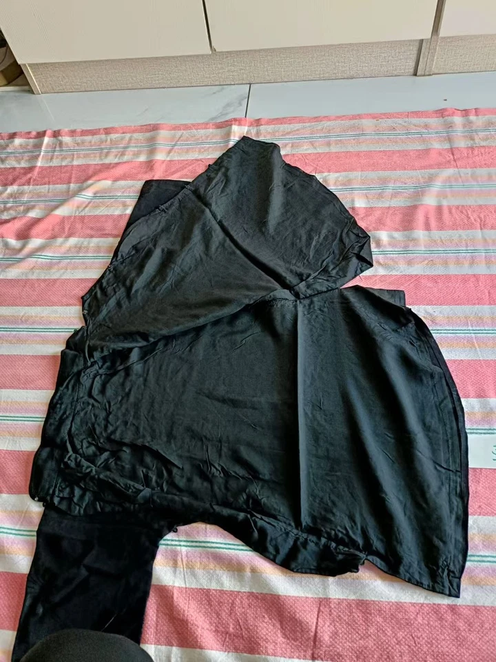 Top de seda antiguo de la dinastía Qing de China, disfraz bordado vintage coleccionable Foto 3 de 4