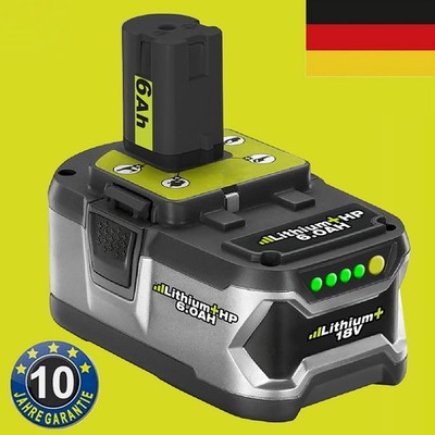 18V 6,0Ah Ersatz Akku für RYOBI One Plus Lithium RB18L50 P108 P104 P103 Batterie