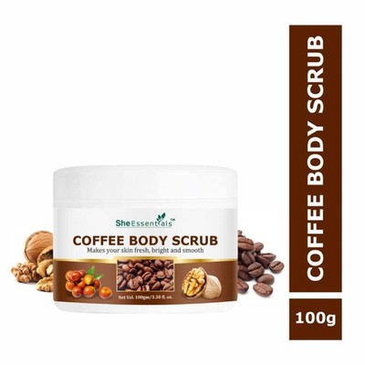 She Essentials Coffee Body Scrub Exfoliating Scrub For Body For Both Women And M
