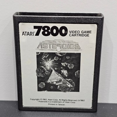 Asteroids Atari 7800 Video Game Classic Arcade Shooter Tested Working