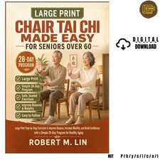 Chair Tai Chi Made Easy for Seniors Over 60: Large Print, Robert M. Lin 2026