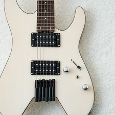 Schecter Ol-Nv-Hl See Thru White 2024 Usato 2,72Kg Chitarra Senza Testa Machida Safe d