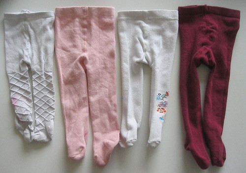 4 pairs Primark / TU / Unbranded Various Coloured Tights. Age 0 - 3  months.