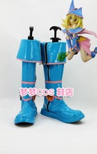 Yu-Gi-Oh Black Magician Girl Mana Cosplay Shoes Halloweeen Blue Long Boots Prop