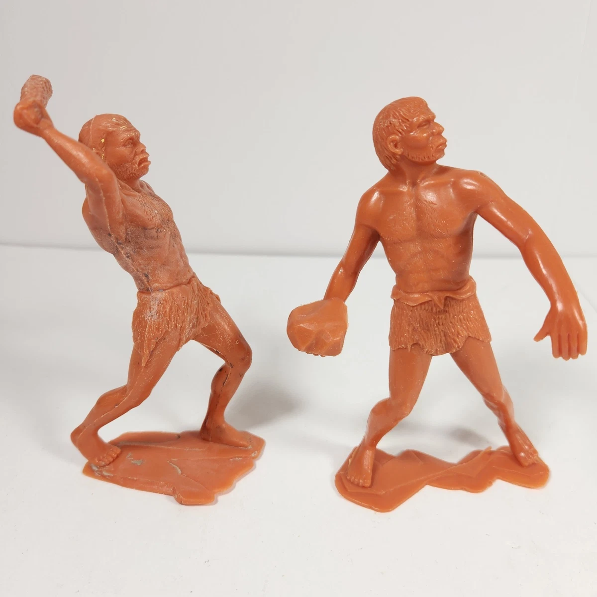 Vintage Marx 1963 6 inch Cavemen Lot Of 2 Caveman Figures Louis