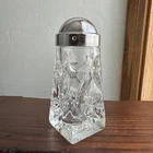 VTG Anchor Hocking Star Of David Prescut Glass Salt Or Pepper Shaker Replacement
