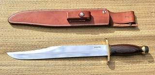Vintage Randall Thorp Bowie Model 12 13C W/ Leather Sheath