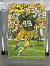 Dave Robinson Goal Line Autograph Blue Ink &ldquo;HOF 2013&rdquo; JSA CG22752