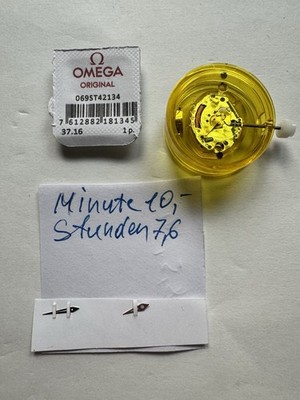 Original Omega 1456 Uhrwerk mit Stunden und Minuten Zeiger Krone