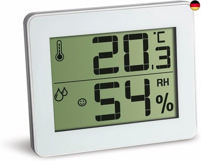 TFA Dostmann Digitales Thermo-Hygrometer, Komfortzonen-Indikator,