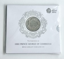 2013 Christening of Prince George UK Five Pounds &pound;5 Coin Sealed Pack Royal Mint