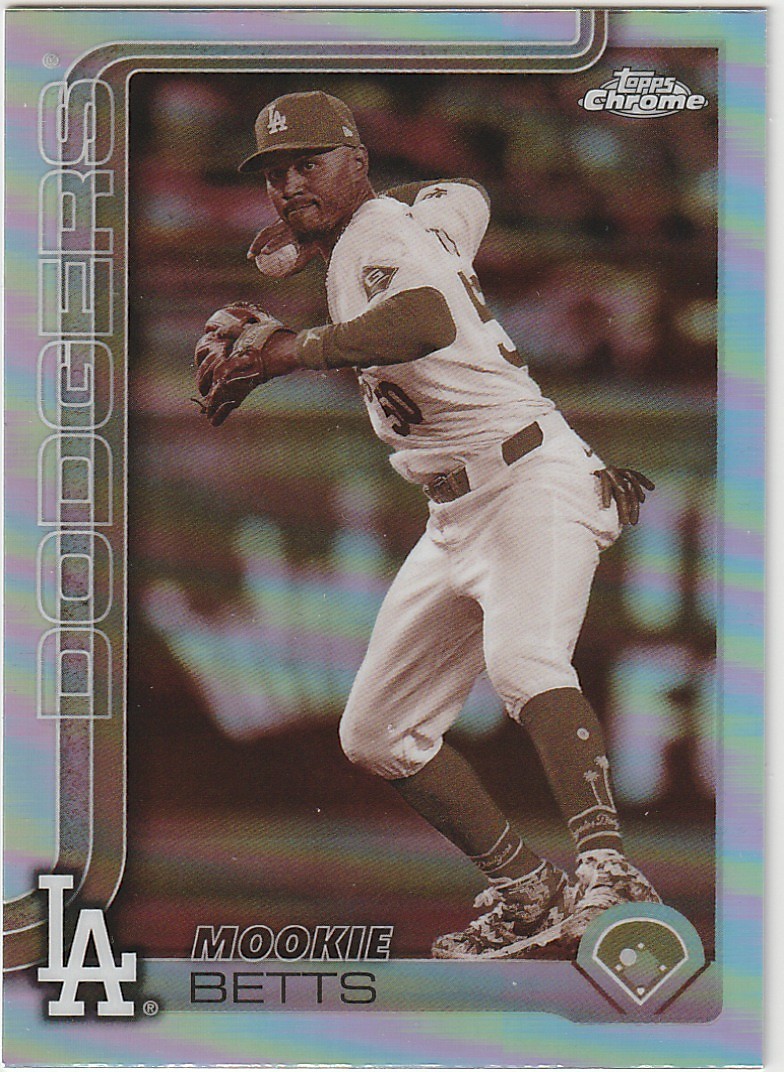 2025 Topps Chrome Sepia Refractor #50 Mookie Betts - Dodgers