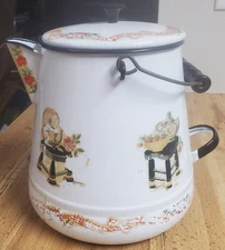 Georges Briard 1960s Stove Top Coffee Pot Enamelware