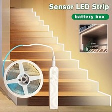 High Density COB LED Strip Lights PIR Motion Sensor 5V Tape Battery Operated