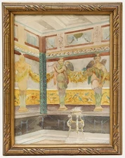 Adolf Schill (1848-1911) - Late 19th Century Watercolour, Statues