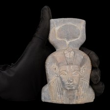 Autentica figura in pietra busto reale Amenhotep antica egizia antica BC