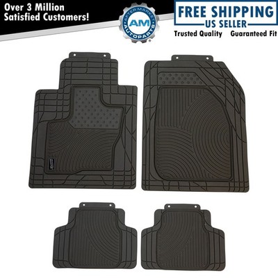 Armor All Custom Accessories Smart Fit Gray Rubber Floor Mat Set of 4 New