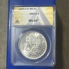1885-O Morgan Silver Dollar, ANACS MS-62