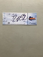 Rick Nash Autographed  2002 NHL Draft Ticket (Sat) Round # 1