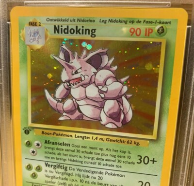Nidoking 1st Edition Base Set 11/102 Dutch PSA 7 Pokemon
