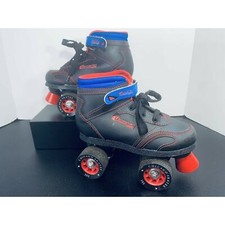 Chicago Sidewalk Roller Skate - Black Youth Quad Skates Size 2