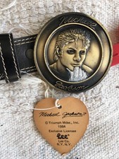 Michael Jackson Triumph Merchandising 1984 Lee Co NY Belt Buckle.NEW NEVER WORN