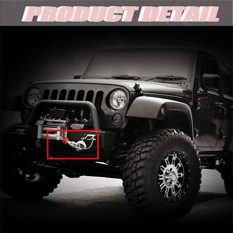 Rubber Winch Stopper Cable Hook Rubber Rope Line Saver for ATV UTV SUV Winches