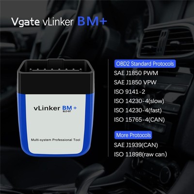 Car Vgate Vlinker BM + OBD2 V2.2  Dual Mode 4.0 Diagnostik Car F