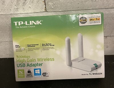 TP-Link 300Mbps High Gain Wireless USB Adapter TL-WN822N