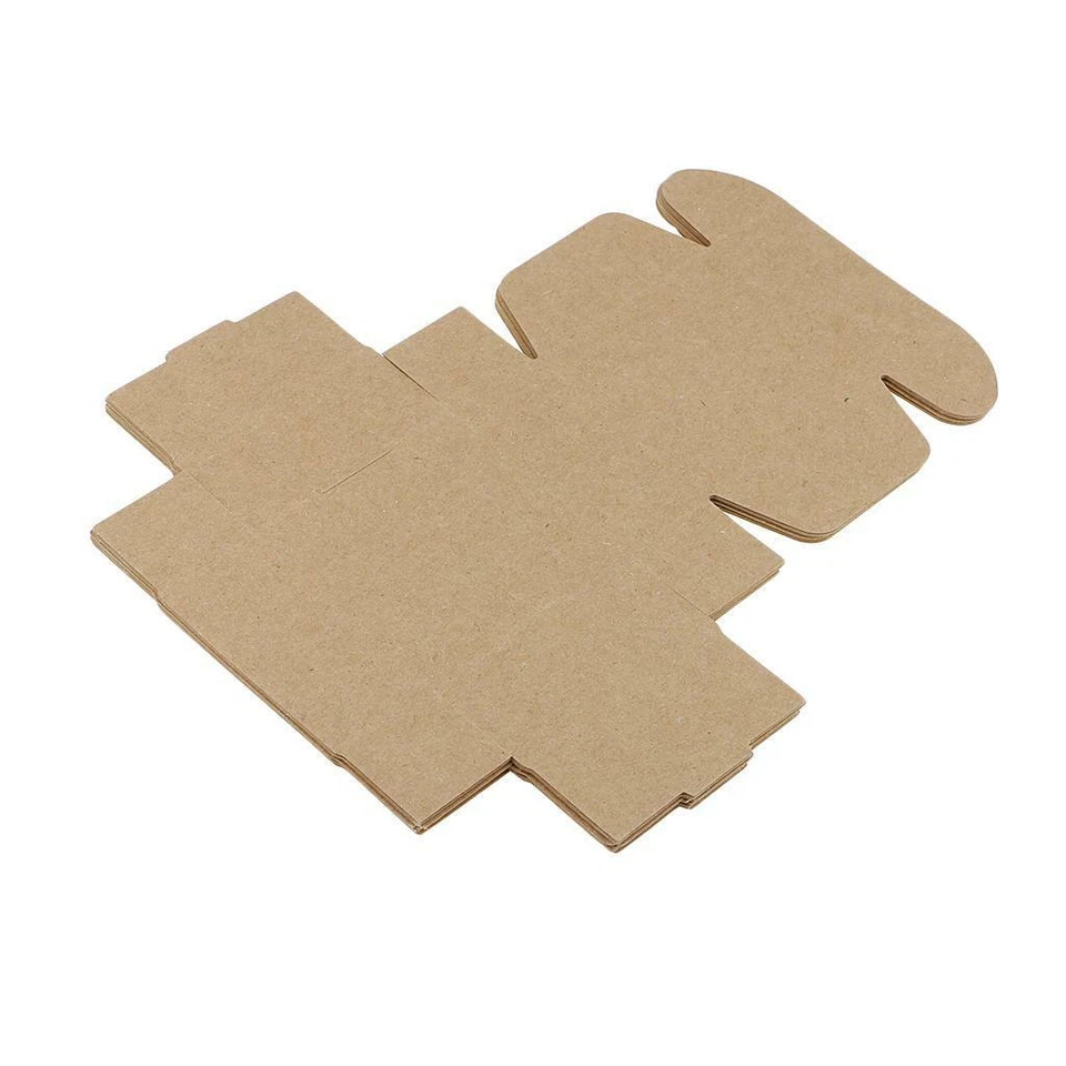10x Folding Kraft Paper Box Handmade Candle Party Candy Gift Packaging Box - Image 3 of 4