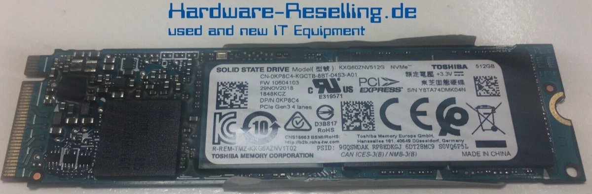 Kxg60znv512g nvme toshiba best sale 512gb